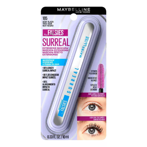 Máscara de Pestañas Falsies Surreal Waterproof Very Black 185 – Maybelline
