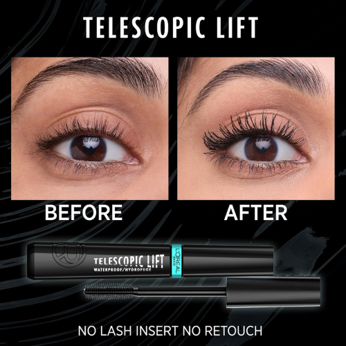 Máscara de Pestañas Telescópica Lift Waterproof  – L'Oréal (993)