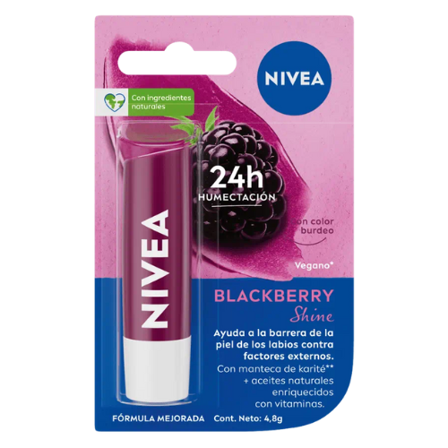 Bálsamo Labial Nivea – Blackberry Shine