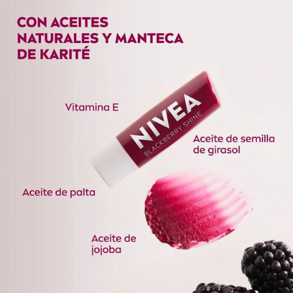 Bálsamo Labial Nivea – Blackberry Shine