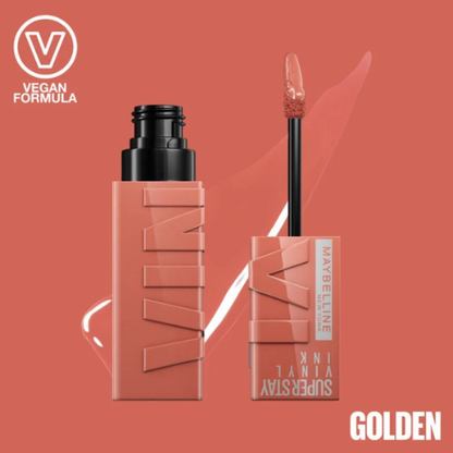 Labial Líquido Super Stay Vinyl Ink – Tono 105 Golden