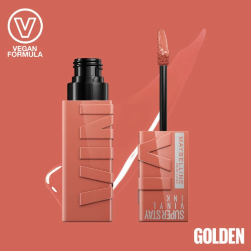 Labial Líquido Super Stay Vinyl Ink – Tono 105 Golden